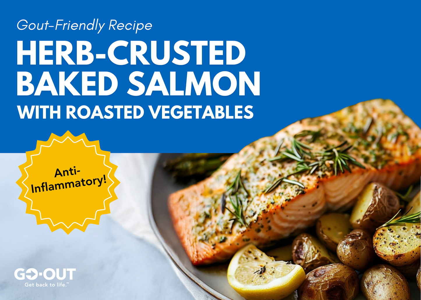 Herb-Crusted Baked Salmon with Roasted Vegetables