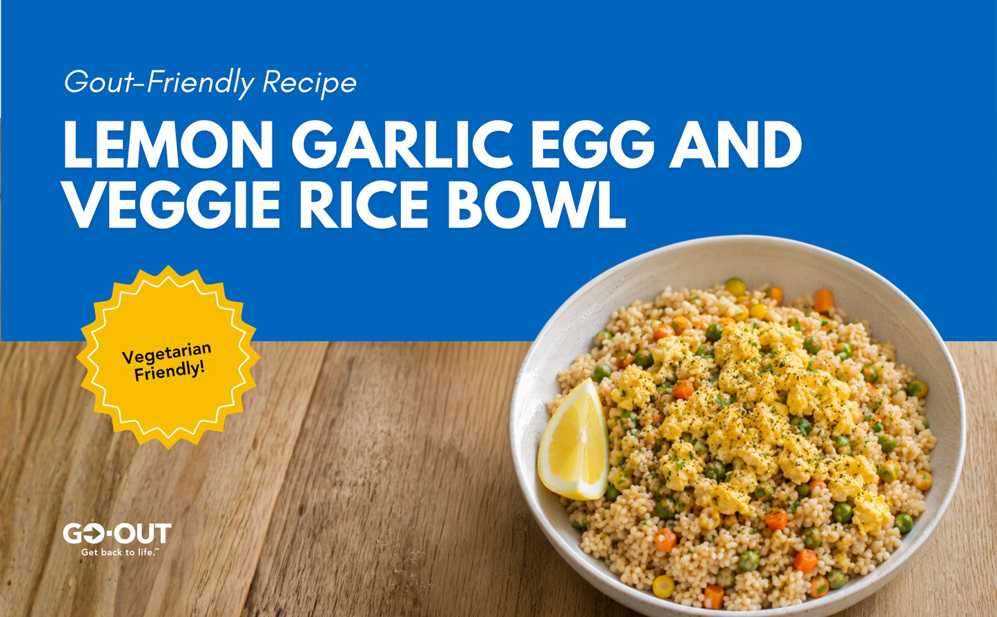 Lemon Garlic Egg and Veggie Rice Bowl