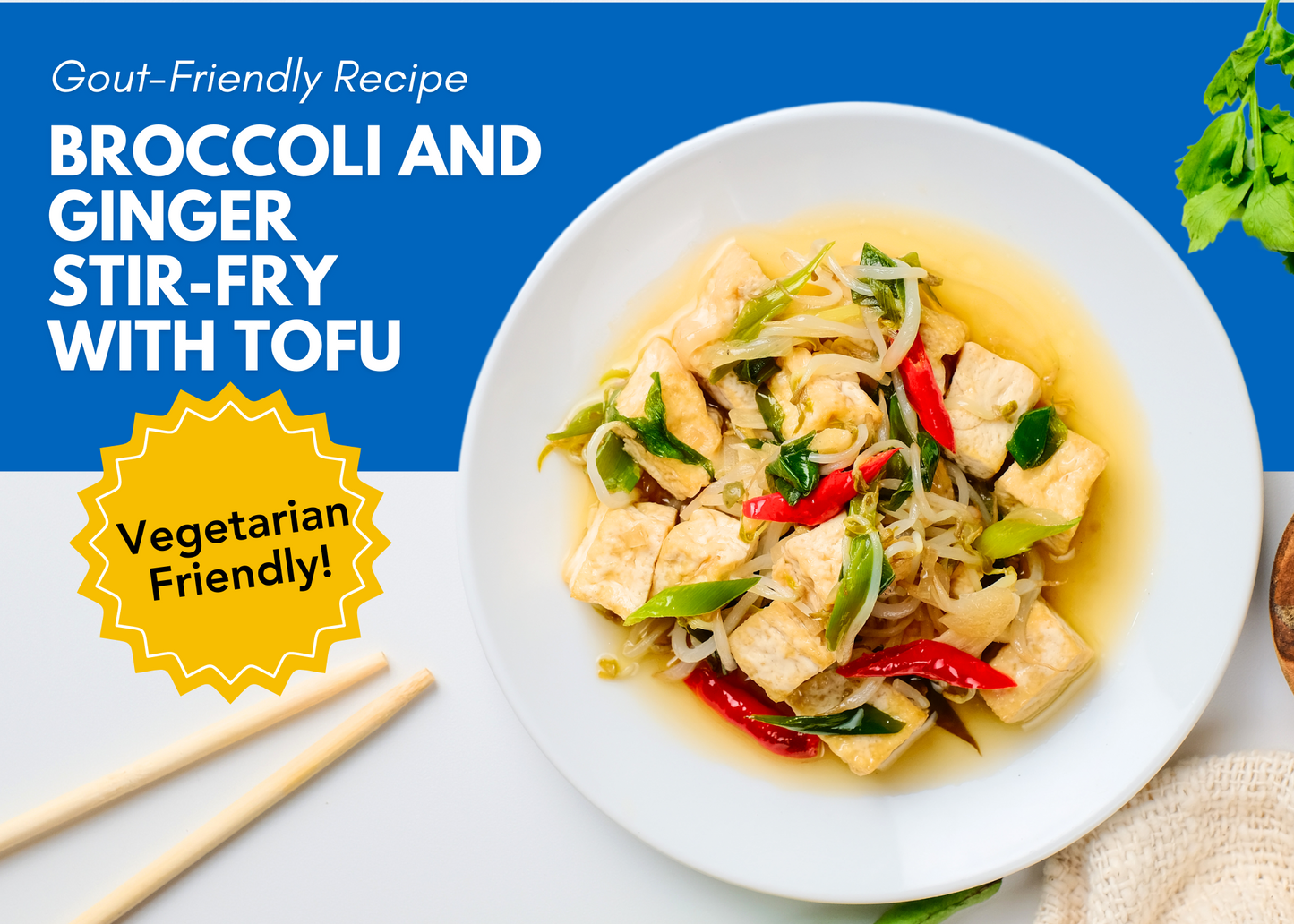 Gout-Friendly Broccoli and Chicken Stir-Fry with Tofu